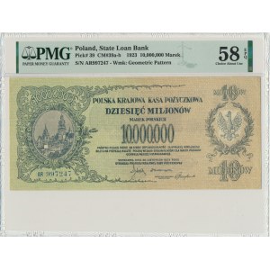 10 milionów marek 1923 - AR - PMG 58 EPQ