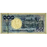 200 złotych 1990 - C - PMG 67 EPQ - rzadsza seria
