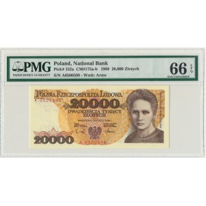 20.000 złotych 1989 - A - PMG 66 EPQ