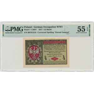 1/2 marki 1916 Generał - PMG 55 EPQ