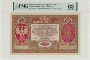 1.000 marek 1916 Generał - PMG 63 - RZADKOŚĆ