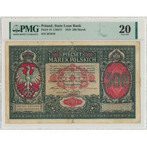 500 marek 1919 Dyrekcja - PMG 20
