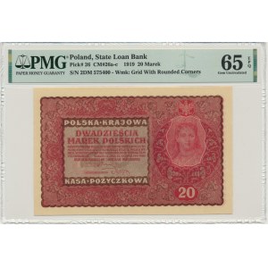 20 marek 1919 - II Serja DM - PMG 65 EPQ