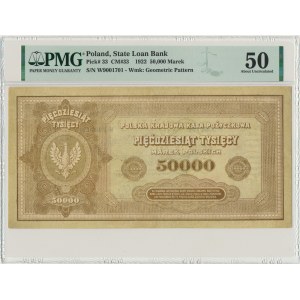50.000 marek 1922 - W - PMG 50