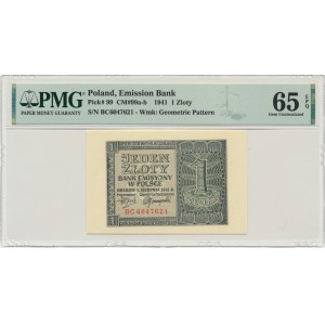 1 złoty 1941 - BC - PMG 65 EPQ