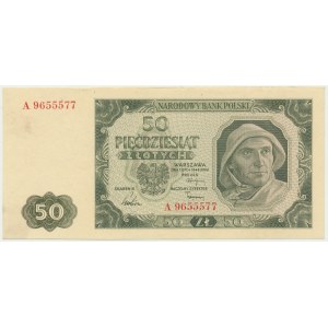 50 złotych 1948 - A - 7 cyfr - RZADKOŚĆ