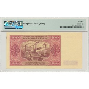 100 złotych 1948 - S - PMG 45 EPQ - RZADKI i ŁADNY