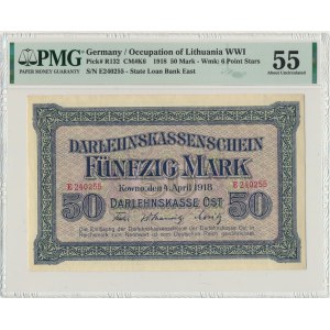 Kowno, 50 mark 1918 - E - PMG 55