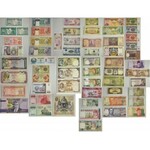 Zestaw banknotów amerykańskich, afrykańskich i azjatyckich (ok. 470 szt.) - DUŻY
