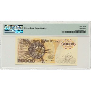 20.000 złotych 1989 - Z - PMG 67 EPQ - RZADKA