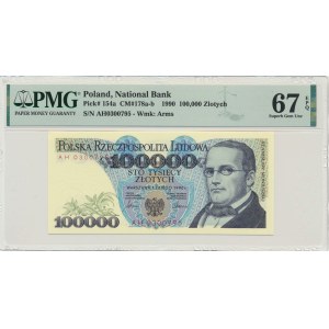 100.000 złotych 1990 - AH - PMG 67 EPQ