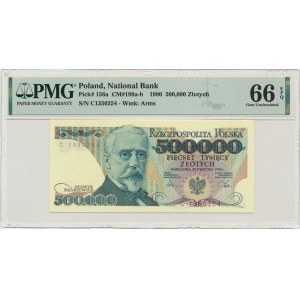 500.000 złotych 1990 - C - PMG 66 EPQ