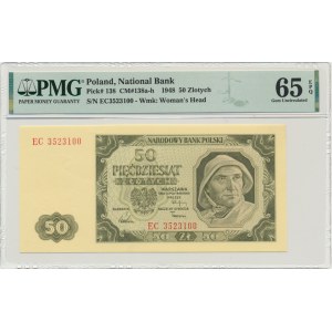 50 złotych 1948 - EC - PMG 65 EPQ