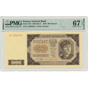 500 złotych 1948 - CC - PMG 67 EPQ