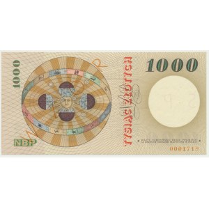 1.000 złotych 1965 - SPECIMEN - A 0000000 -