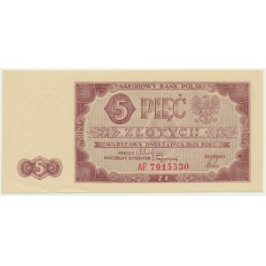 5 złotych 1948 - AF - wyjątkowo świeży druk