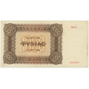 1.000 złotych 1945 - A - ładny