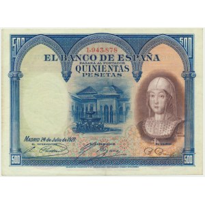 Spain, 500 pesetas 1927
