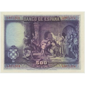 Hiszpania, 500 peset 1928