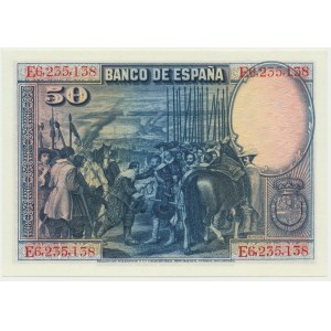 Spain, 50 pesetas 1928