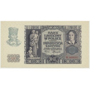 20 złotych 1940 - H -
