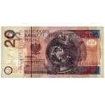 20 złotych 2016 - BI 0000080 - PMG 67 EPQ - niski numer