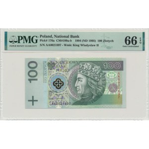 100 złotych 1994 - AA - PMG 66 EPQ