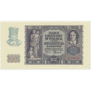 20 złotych 1940 - B -