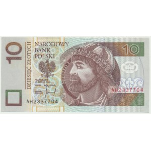 10 złotych 1994 - AH - rzadka seria