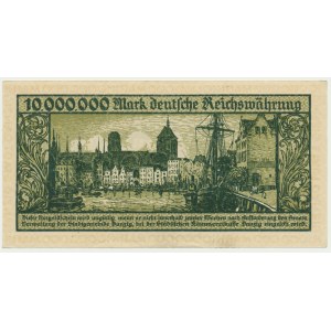 Danzig, 10 milion mark 1923 - A -