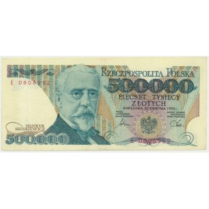 500.000 złotych 1990 - E -