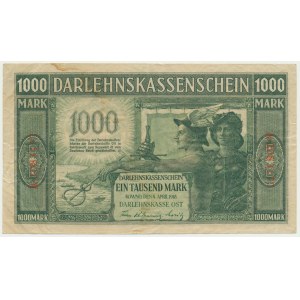 Kowno, 1.000 mark 1918 - 7 digit serial