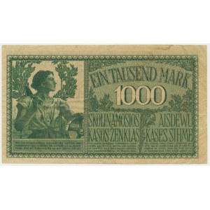 Kowno, 1.000 mark 1918 - 7 digit serial