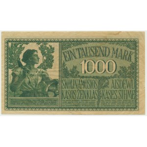 Kowno, 1.000 mark 1918 - 7 digit serial