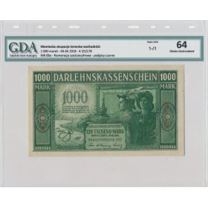 Kowno 1.000 mark 1918 - A - 6 digit serial - GDA 64