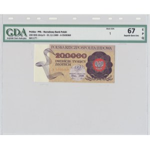 200.000 złotych 1989 - A - GDA 67 EPQ