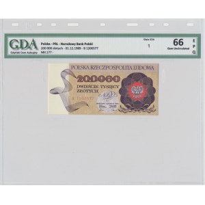 200.000 złotych 1989 - B - GDA 66 EPQ