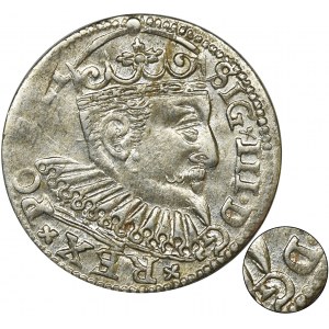 Zygmunt III Waza, Trojak Ryga 1598 - bez znaku pomiędzy DG