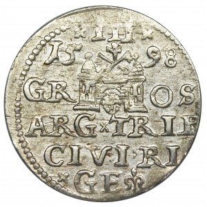 Sigismund III Vasa, 3 Groschen Riga 1598