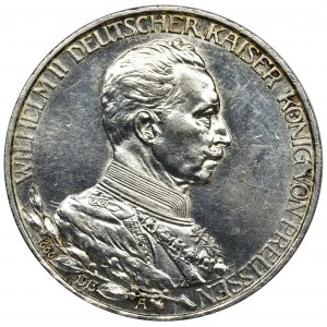 Niemcy, Królestwo Prusy, Wilhelm II, 3 marki Berlin 1913 A