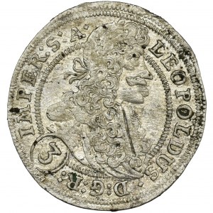 Austria, Leopold I, 3 Krajcary Praga 1703 GE