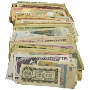 Zestaw, mix banknotów zagranicznych (339 szt.)