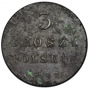 Królestwo Polskie, 3 grosze polskie 1817 IB