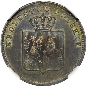 November Uprising, 2 zloty Warsaw 1831 KG - NGC AU58