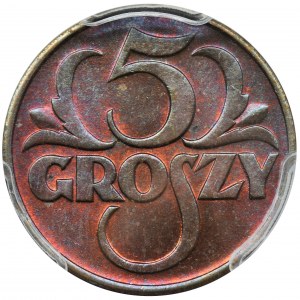 5 groszy 1938 - PCGS MS64 RB