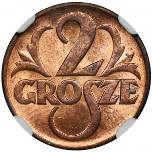 2 grosze 1938 - NGC MS63 RB