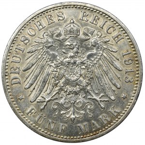 Niemcy, Królestwo Prus, Wilhelm II, 5 Marek Berlin 1913 A