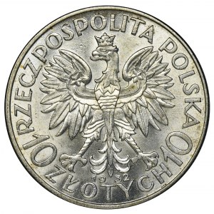 Głowa Kobiety, 10 złotych Londyn 1932