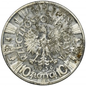 Pilsudski, 10 zloty 1936