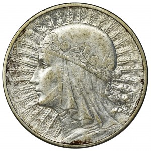 Głowa Kobiety, 10 złotych Londyn 1932